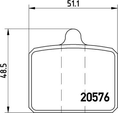 Brembo P 85 001 - Bremžu uzliku kompl., Disku bremzes adetalas.lv