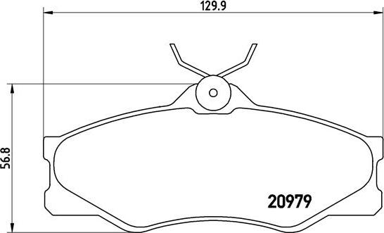 Brembo P 85 008 - Bremžu uzliku kompl., Disku bremzes adetalas.lv