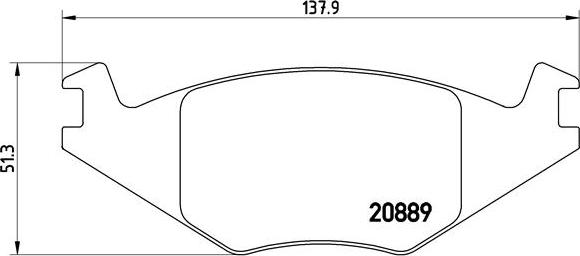 Brembo P 85 019 - Bremžu uzliku kompl., Disku bremzes adetalas.lv