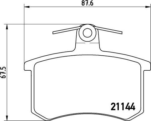 Brembo P 85 013 - Bremžu uzliku kompl., Disku bremzes adetalas.lv