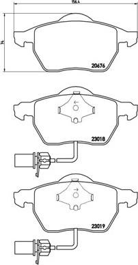 Brembo P 85 085X - Bremžu uzliku kompl., Disku bremzes adetalas.lv