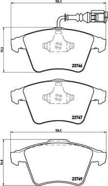 Brembo P 85 081 - Bremžu uzliku kompl., Disku bremzes adetalas.lv