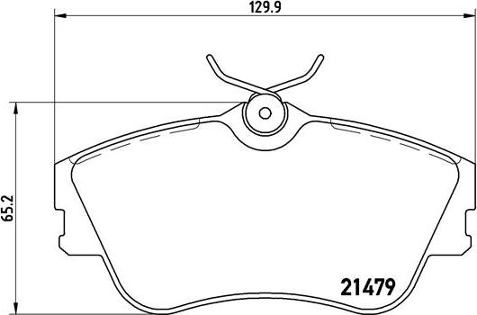 Brembo P 85 029 - Bremžu uzliku kompl., Disku bremzes adetalas.lv