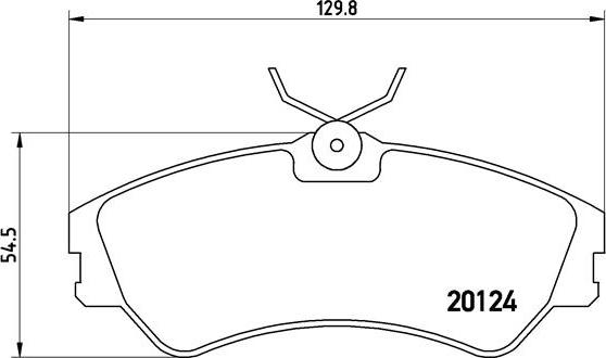 Brembo P 85 028 - Bremžu uzliku kompl., Disku bremzes adetalas.lv