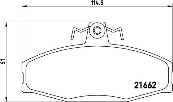 Brembo P 85 022 - Bremžu uzliku kompl., Disku bremzes adetalas.lv