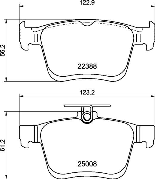 Brembo P 85 191 - Bremžu uzliku kompl., Disku bremzes adetalas.lv