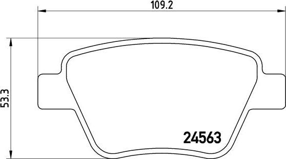 Brembo P 85 114 - Bremžu uzliku kompl., Disku bremzes adetalas.lv