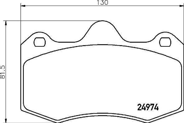 Brembo P 85 134 - Bremžu uzliku kompl., Disku bremzes adetalas.lv