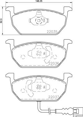 Brembo P 85 137X - Bremžu uzliku kompl., Disku bremzes adetalas.lv