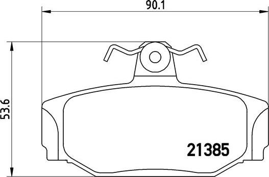 Brembo P 86 009 - Bremžu uzliku kompl., Disku bremzes adetalas.lv