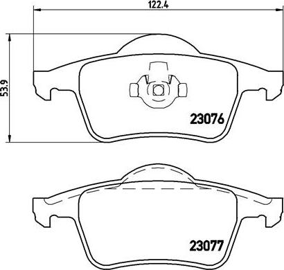 Brembo P 86 014 - Bremžu uzliku kompl., Disku bremzes adetalas.lv