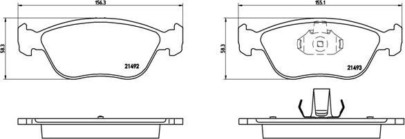 Brembo P 86 024 - Bremžu uzliku kompl., Disku bremzes adetalas.lv