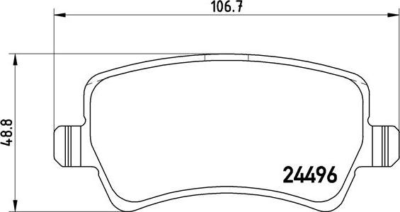 Brembo P 86 021X - Bremžu uzliku kompl., Disku bremzes adetalas.lv