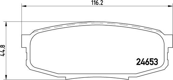 Brembo P 83 098 - Bremžu uzliku kompl., Disku bremzes adetalas.lv