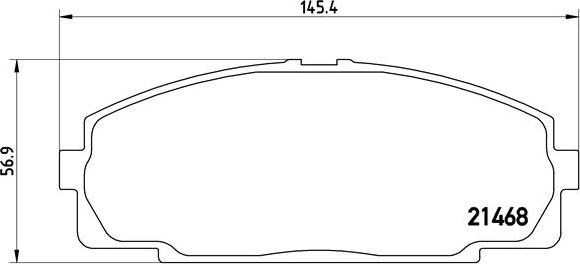 Brembo P 83 092 - Bremžu uzliku kompl., Disku bremzes adetalas.lv