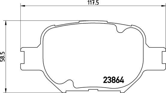 Brembo P 83 054 - Bremžu uzliku kompl., Disku bremzes adetalas.lv