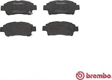 Brembo P 83 050 - Bremžu uzliku kompl., Disku bremzes adetalas.lv