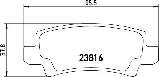 Brembo P 83 065 - Bremžu uzliku kompl., Disku bremzes adetalas.lv