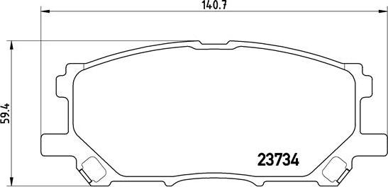 Brembo P 83 067 - Bremžu uzliku kompl., Disku bremzes adetalas.lv