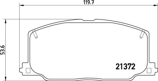 Brembo P 83 016 - Bremžu uzliku kompl., Disku bremzes adetalas.lv