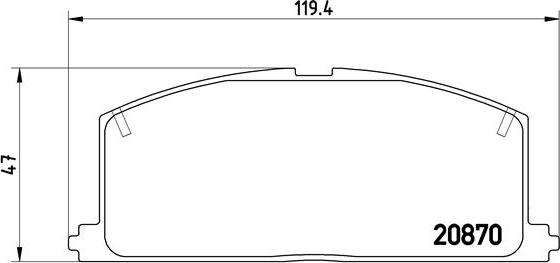 Brembo P 83 011 - Bremžu uzliku kompl., Disku bremzes adetalas.lv