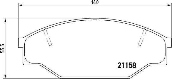 Brembo P 83 013 - Bremžu uzliku kompl., Disku bremzes adetalas.lv