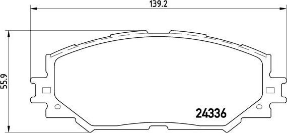 Brembo P 83 082 - Bremžu uzliku kompl., Disku bremzes adetalas.lv