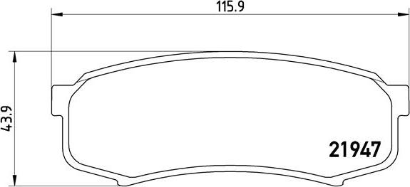 Brembo P 83 024 - Bremžu uzliku kompl., Disku bremzes adetalas.lv