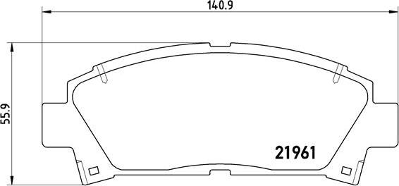 Brembo P 83 028 - Bremžu uzliku kompl., Disku bremzes adetalas.lv