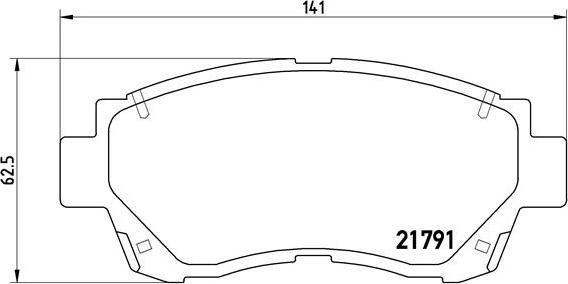 Brembo P 83 027 - Bremžu uzliku kompl., Disku bremzes adetalas.lv