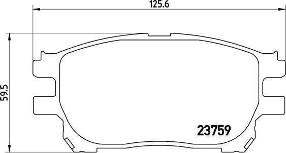 Brembo P 83 070 - Bremžu uzliku kompl., Disku bremzes adetalas.lv