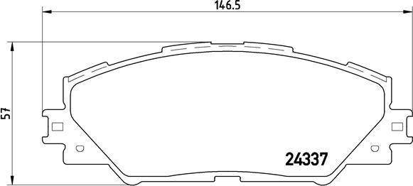 Brembo P 83 071 - Bremžu uzliku kompl., Disku bremzes adetalas.lv