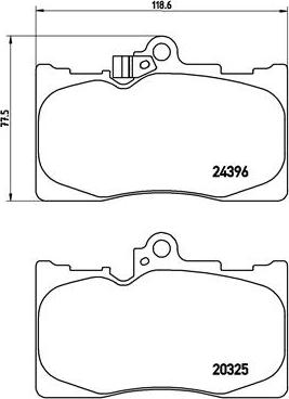 Brembo P 83 072 - Bremžu uzliku kompl., Disku bremzes adetalas.lv