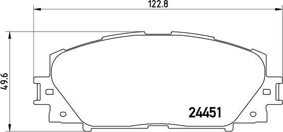 Brembo P 83 141 - Bremžu uzliku kompl., Disku bremzes adetalas.lv