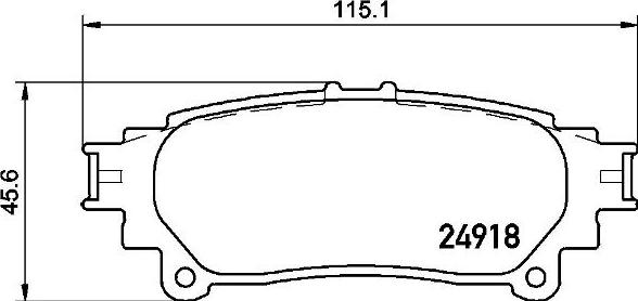 Brembo P 83 152 - Bremžu uzliku kompl., Disku bremzes adetalas.lv