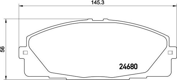 Brembo P 83 139 - Bremžu uzliku kompl., Disku bremzes adetalas.lv