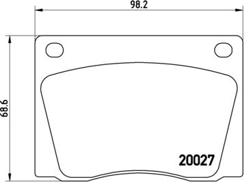 Brembo P 36 001 - Bremžu uzliku kompl., Disku bremzes adetalas.lv