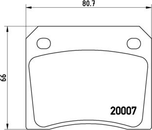 Brembo P 36 002 - Bremžu uzliku kompl., Disku bremzes adetalas.lv