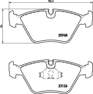 Brembo P 36 007 - Bremžu uzliku kompl., Disku bremzes adetalas.lv