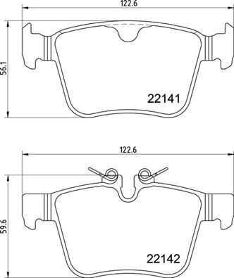 Brembo P 36 037 - Bremžu uzliku kompl., Disku bremzes adetalas.lv