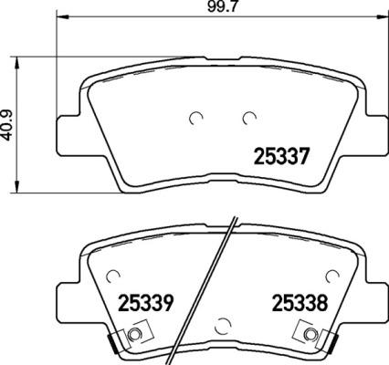 Brembo P 30 094X - Bremžu uzliku kompl., Disku bremzes adetalas.lv