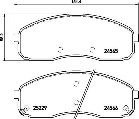 Brembo P 30 058 - Bremžu uzliku kompl., Disku bremzes adetalas.lv