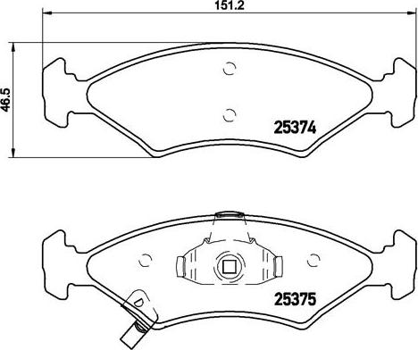 Brembo P 30 062 - Bremžu uzliku kompl., Disku bremzes adetalas.lv