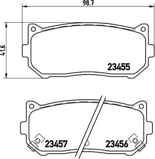 Brembo P 30 008 - Bremžu uzliku kompl., Disku bremzes adetalas.lv