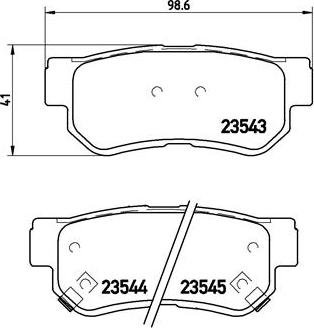 Brembo P 30 014 - Bremžu uzliku kompl., Disku bremzes adetalas.lv