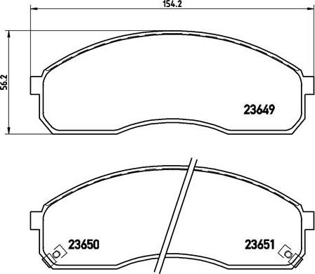 Brembo P 30 012 - Bremžu uzliku kompl., Disku bremzes adetalas.lv