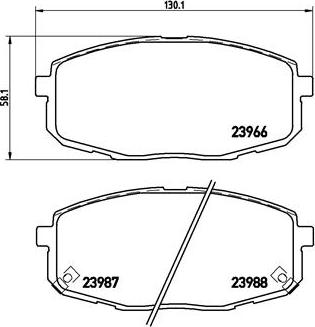 Brembo P 30 034 - Bremžu uzliku kompl., Disku bremzes adetalas.lv