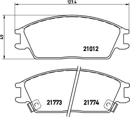 Brembo P 30 024 - Bremžu uzliku kompl., Disku bremzes adetalas.lv