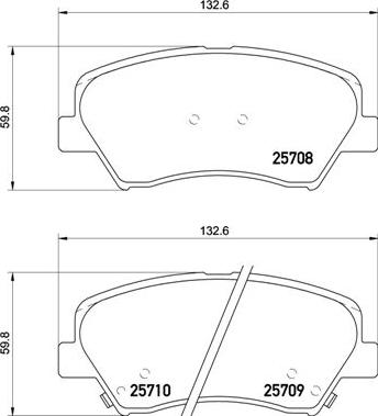 Brembo P 30 073 - Bremžu uzliku kompl., Disku bremzes adetalas.lv