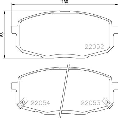 Brembo P 30 077 - Bremžu uzliku kompl., Disku bremzes adetalas.lv